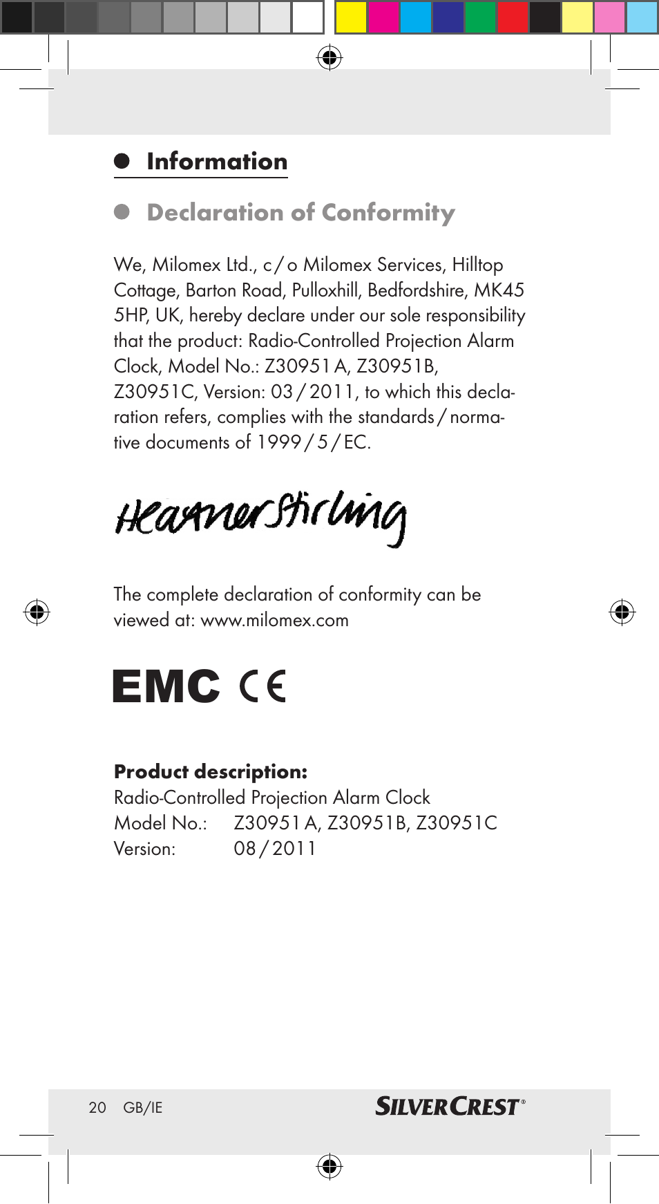 Silvercrest Z30951A Z30951B Z30951C User Manual | Page 20 / 69