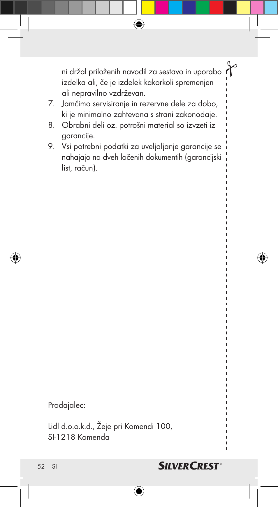 Silvercrest Z30951A Z30951B Z30951C User Manual | Page 52 / 69
