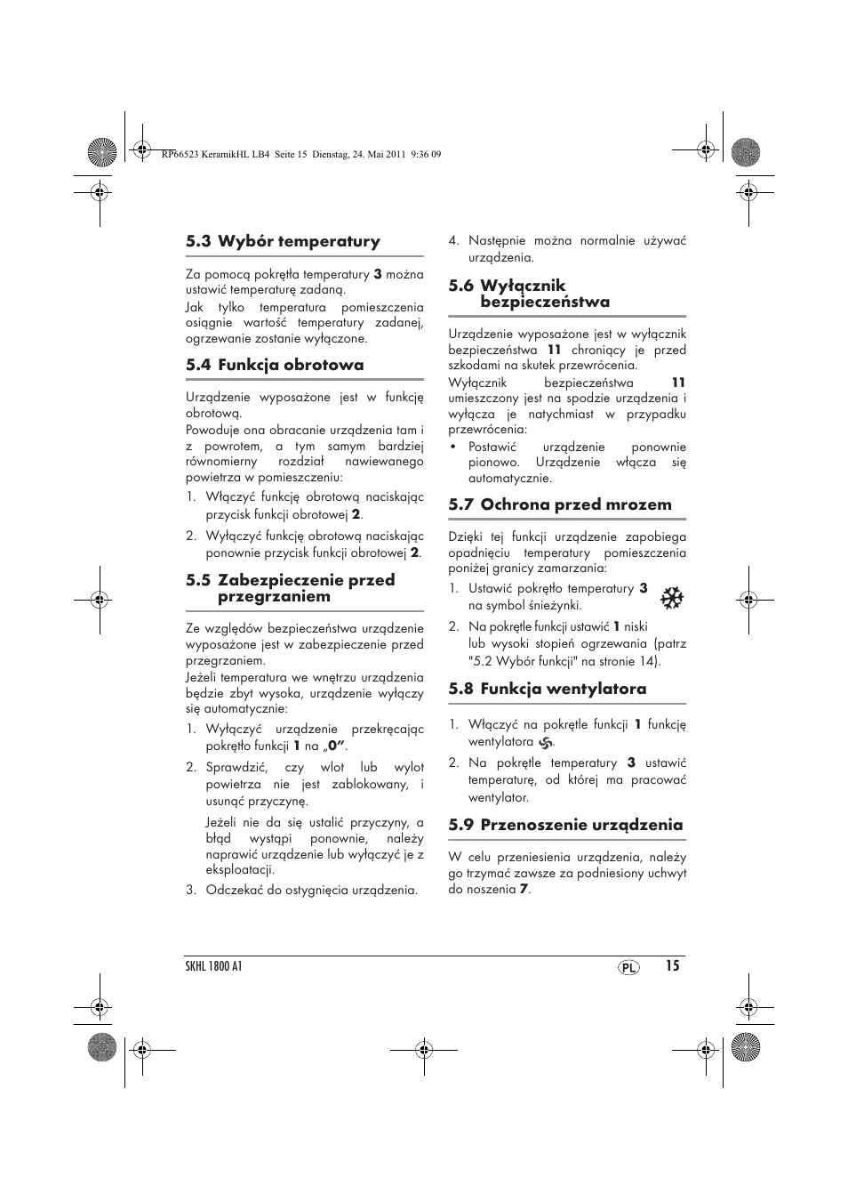 Silvercrest SKHL 1800 A1 User Manual | Page 17 / 66