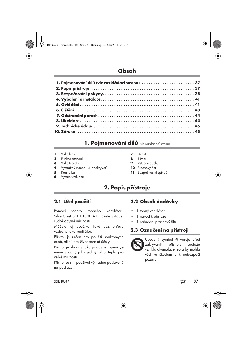 Silvercrest SKHL 1800 A1 User Manual | Page 39 / 66