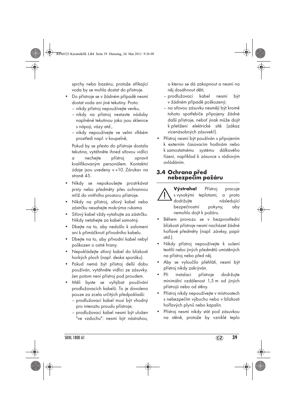 Silvercrest SKHL 1800 A1 User Manual | Page 41 / 66