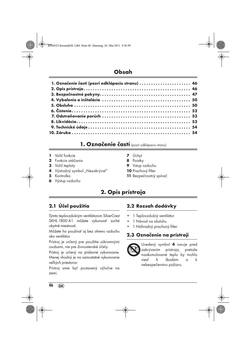 Silvercrest SKHL 1800 A1 User Manual | Page 48 / 66