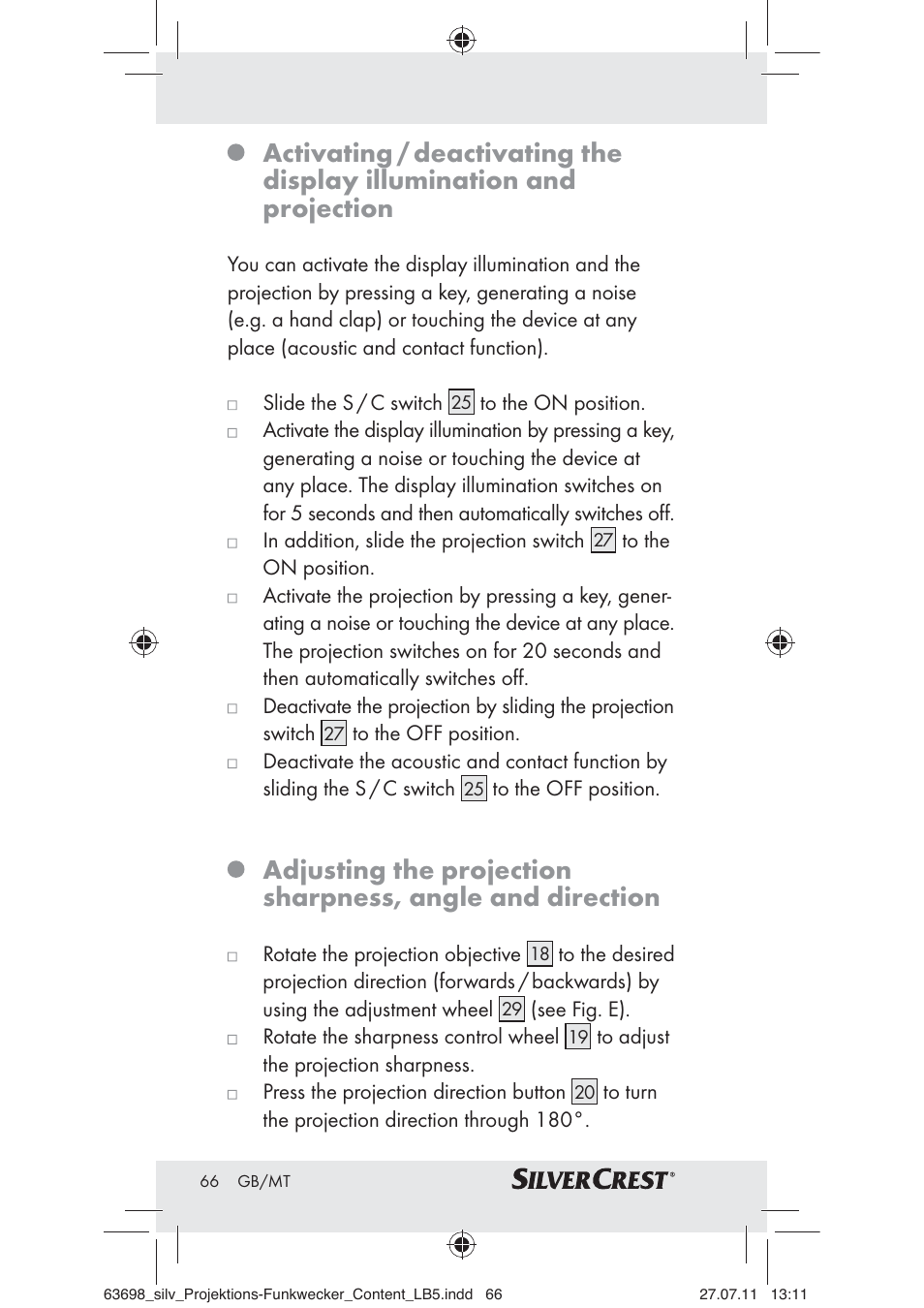 Silvercrest Z30951A Z30951B Z30951C User Manual | Page 68 / 88