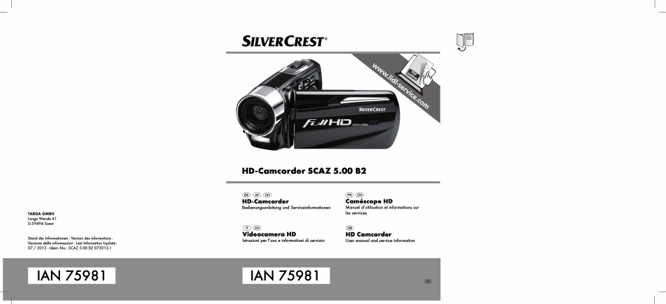 Silvercrest SCAZ 5.00 B2 User Manual | 296 pages