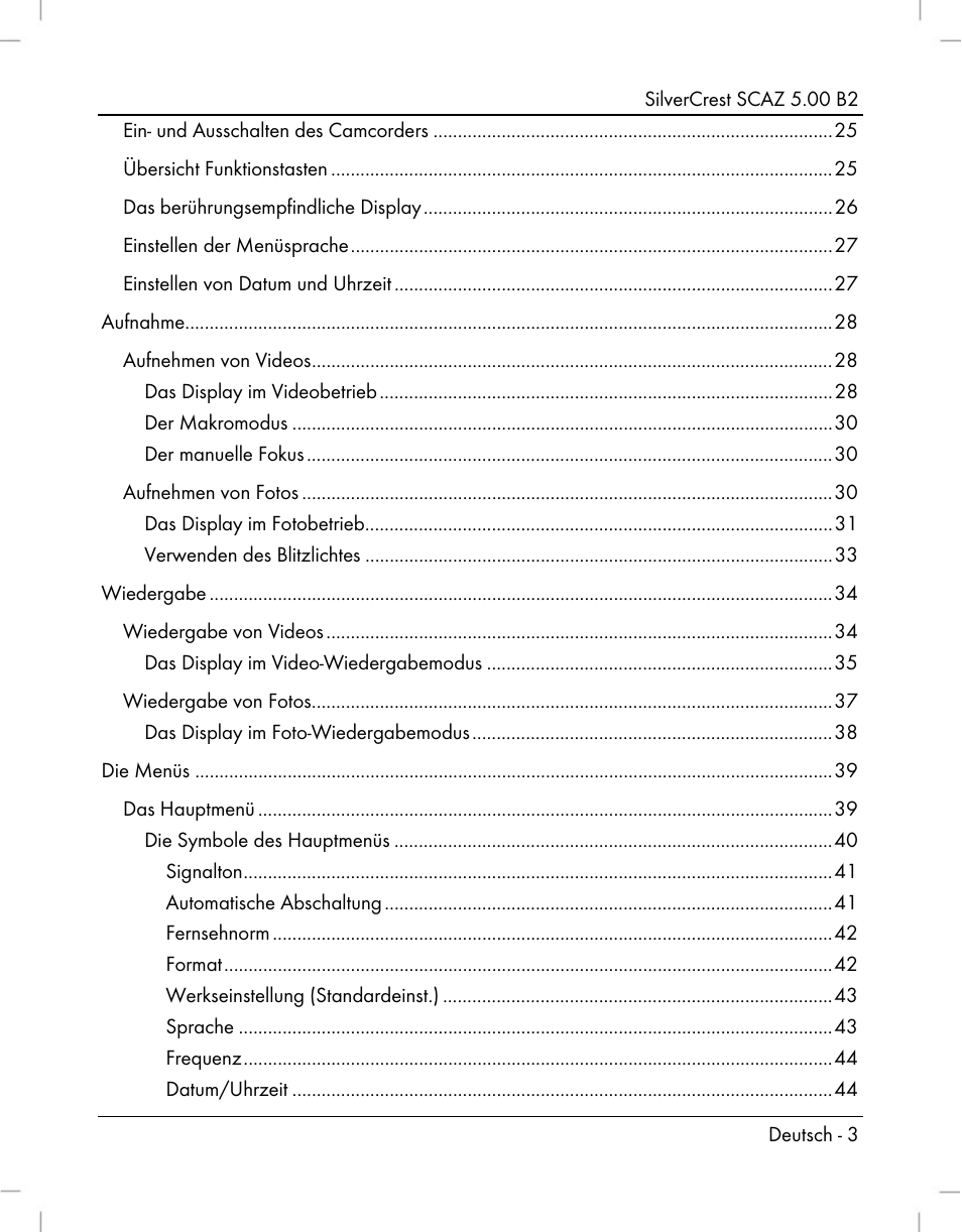 Silvercrest SCAZ 5.00 B2 User Manual | Page 5 / 296