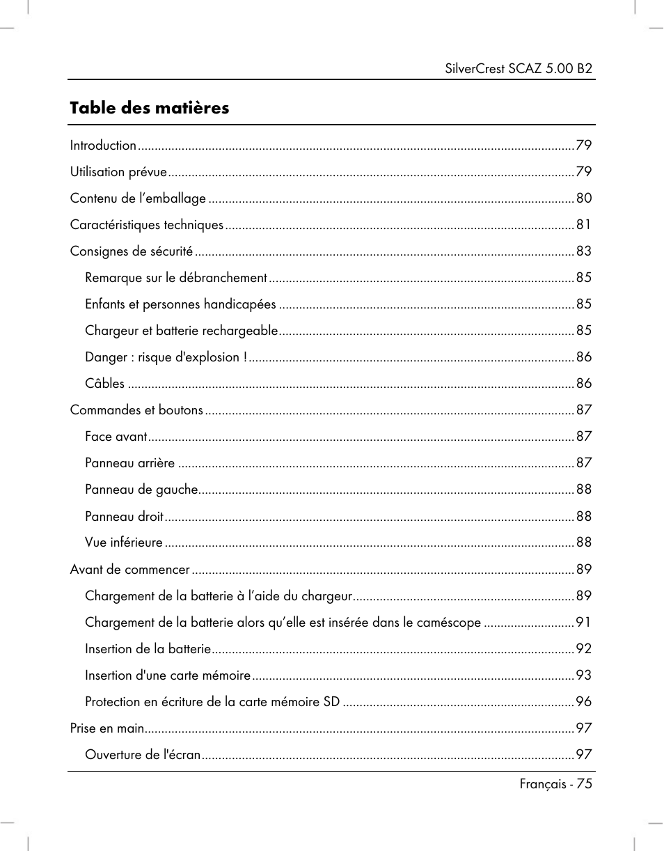 Silvercrest SCAZ 5.00 B2 User Manual | Page 77 / 296