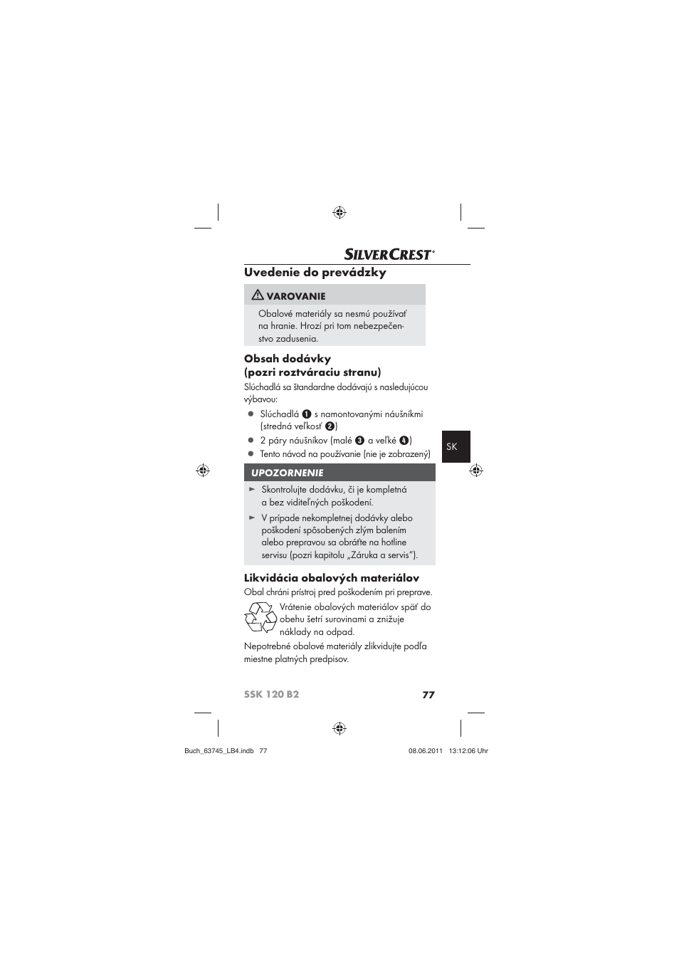 Silvercrest SSK 120 B2 User Manual | Page 79 / 86