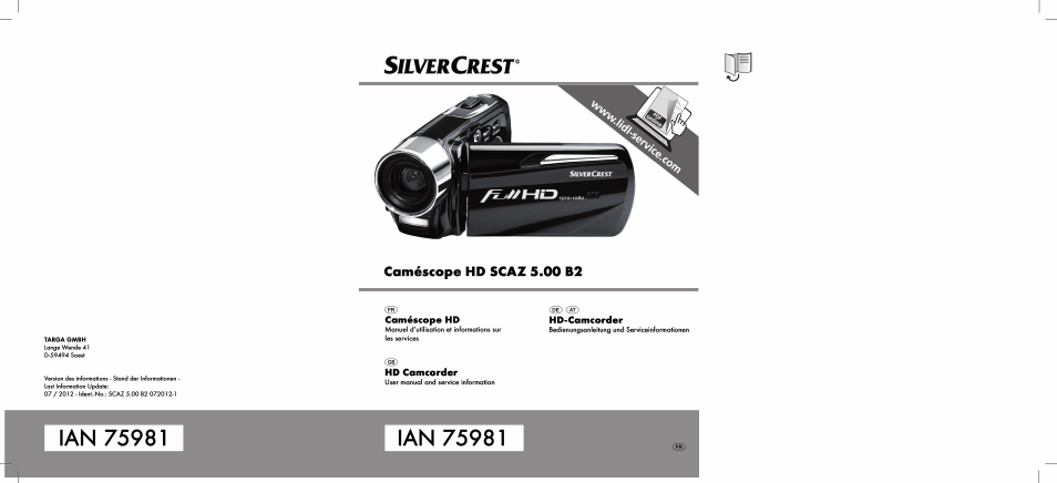 Silvercrest SCAZ 5.00 B2 User Manual | 222 pages