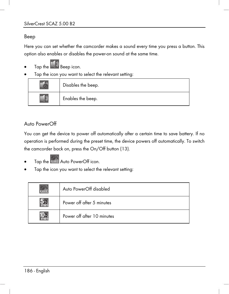 Silvercrest SCAZ 5.00 B2 User Manual | Page 188 / 222