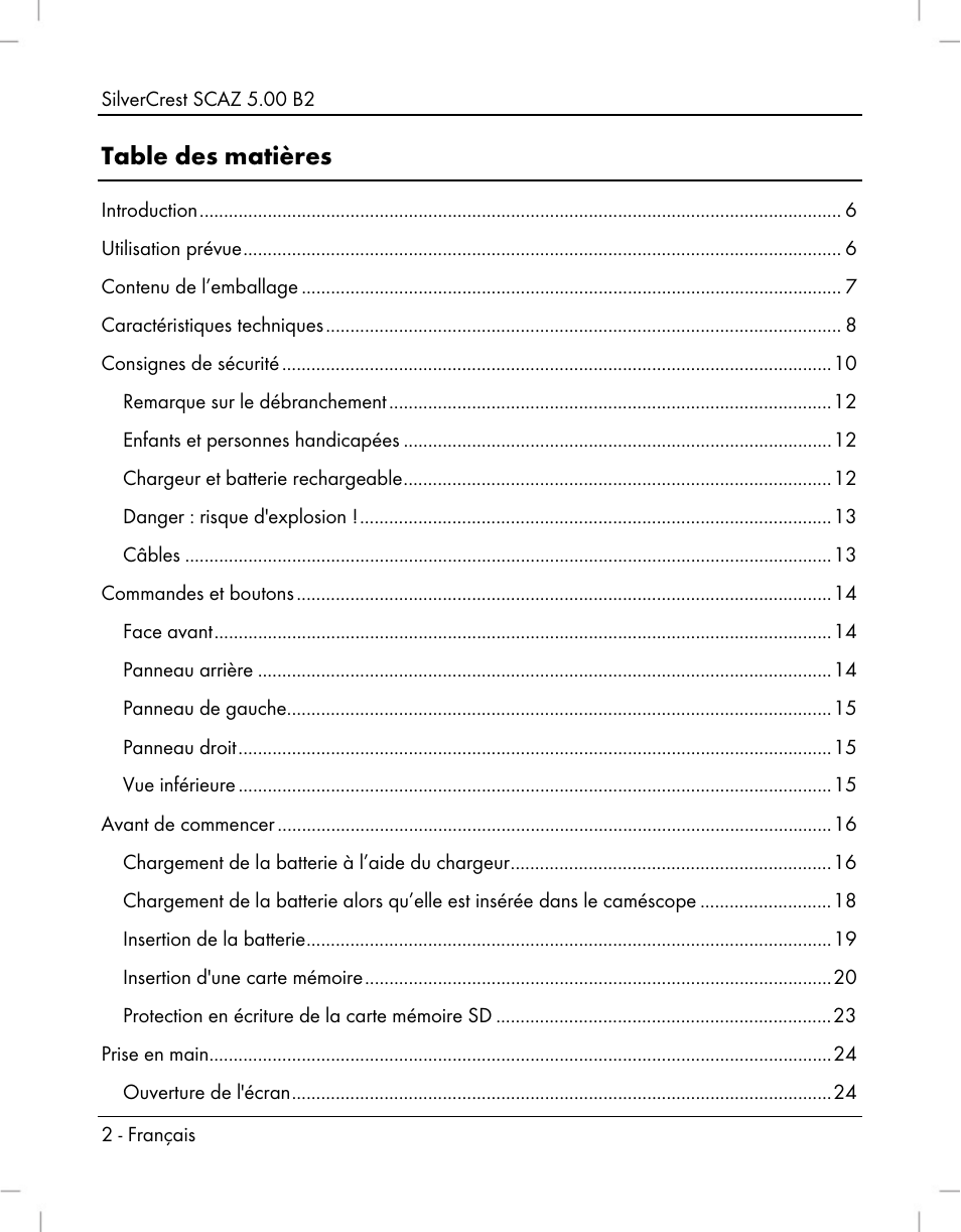 Silvercrest SCAZ 5.00 B2 User Manual | Page 4 / 222