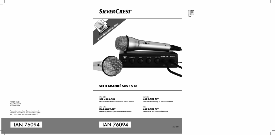 Silvercrest SKS 15 B1 User Manual | 52 pages