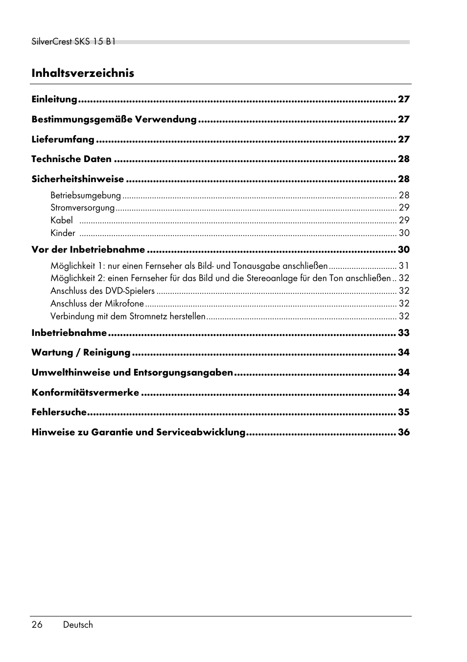 Silvercrest SKS 15 B1 User Manual | Page 28 / 52