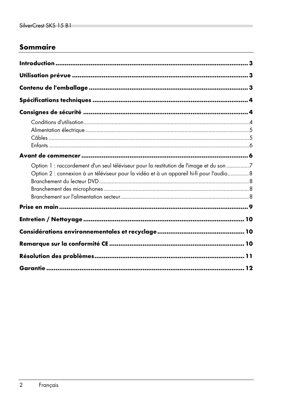 Silvercrest SKS 15 B1 User Manual | Page 4 / 52