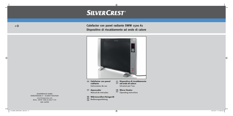 Silvercrest SWW 1500 A1 User Manual | 92 pages