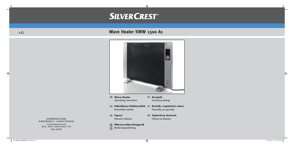 Silvercrest SWW 1500 A1 User Manual | 128 pages