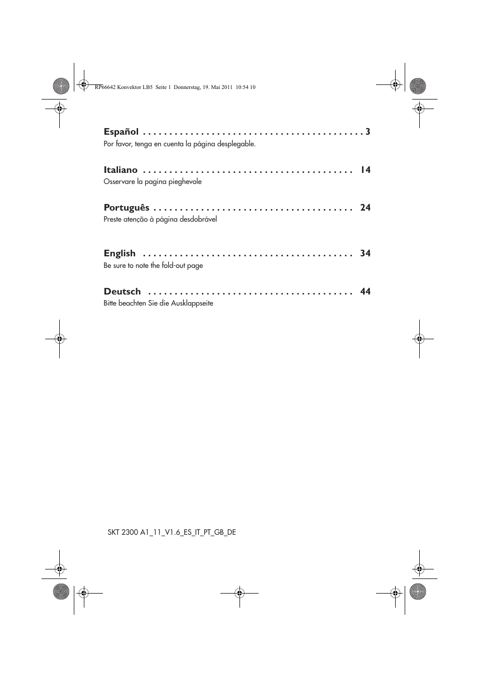 Silvercrest SKT 2300 A1 User Manual | Page 2 / 58