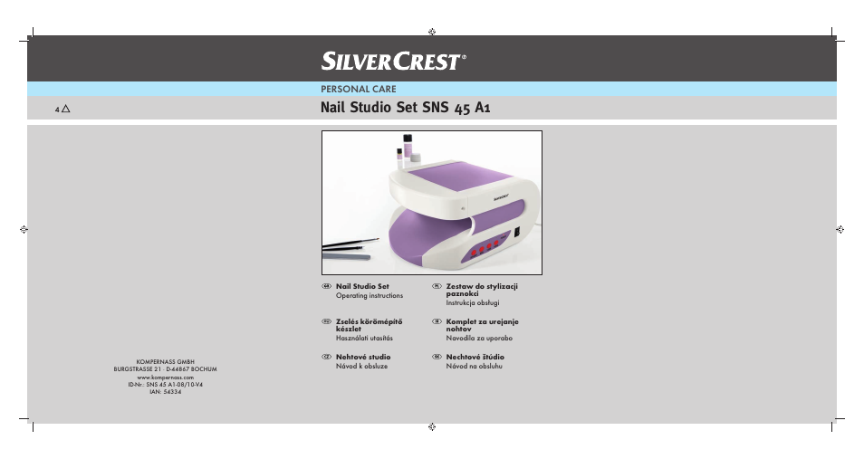 Silvercrest SNS 45 A1 User Manual | 194 pages