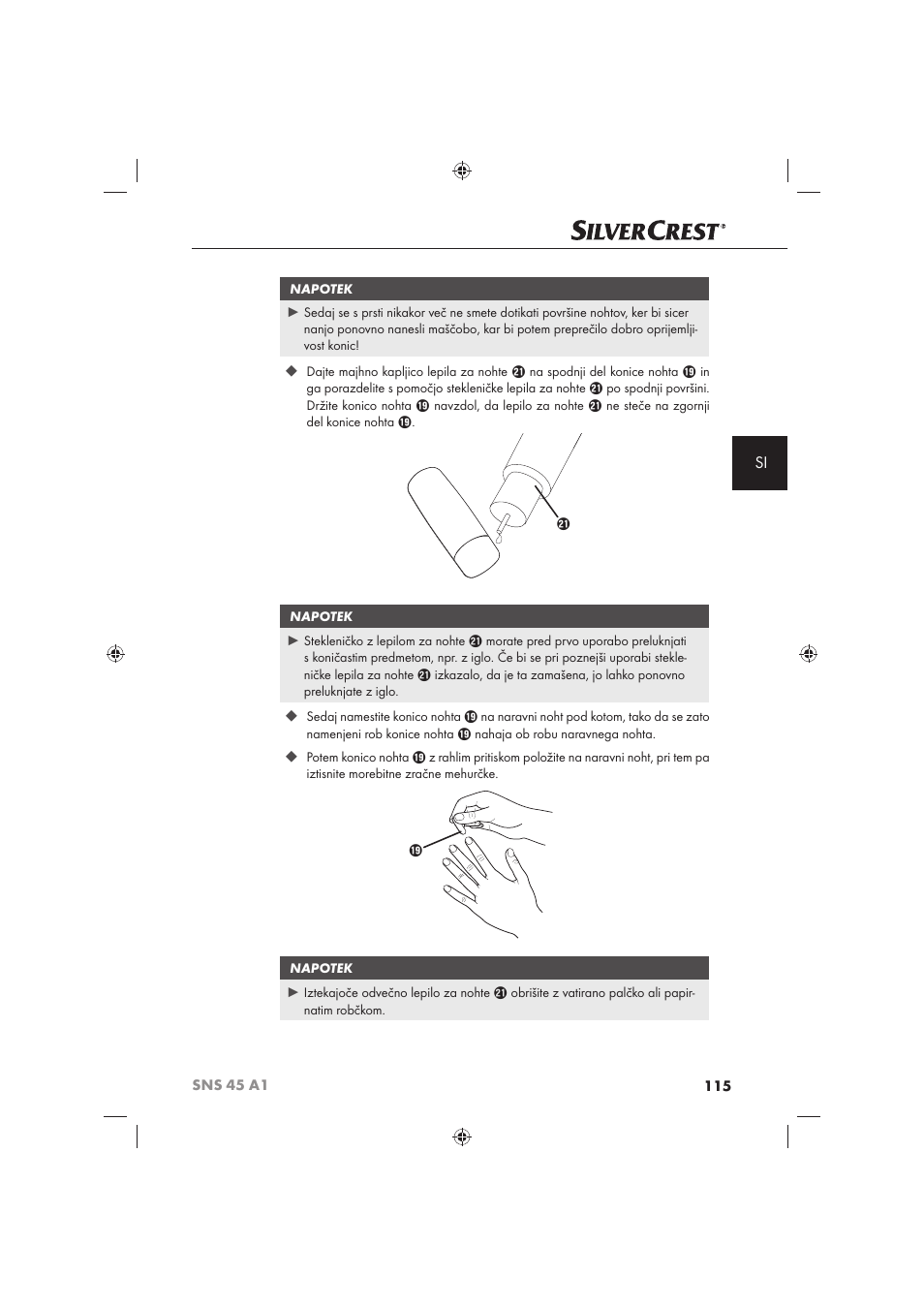 Silvercrest SNS 45 A1 User Manual | Page 115 / 194