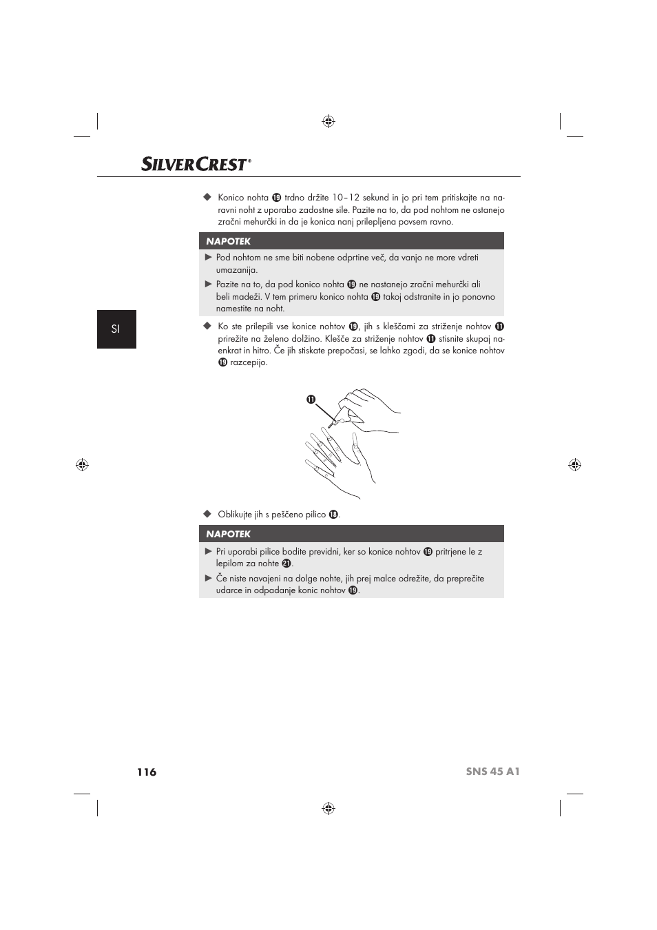 Silvercrest SNS 45 A1 User Manual | Page 116 / 194