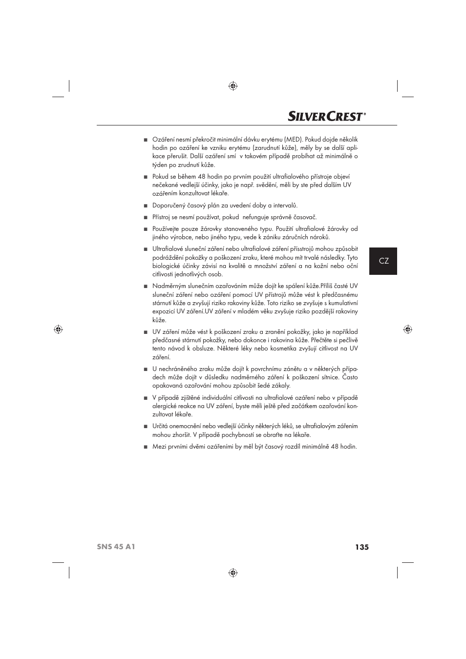 Silvercrest SNS 45 A1 User Manual | Page 135 / 194