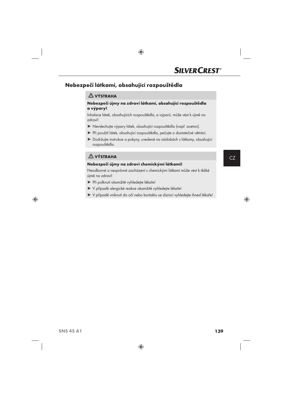 Silvercrest SNS 45 A1 User Manual | Page 139 / 194