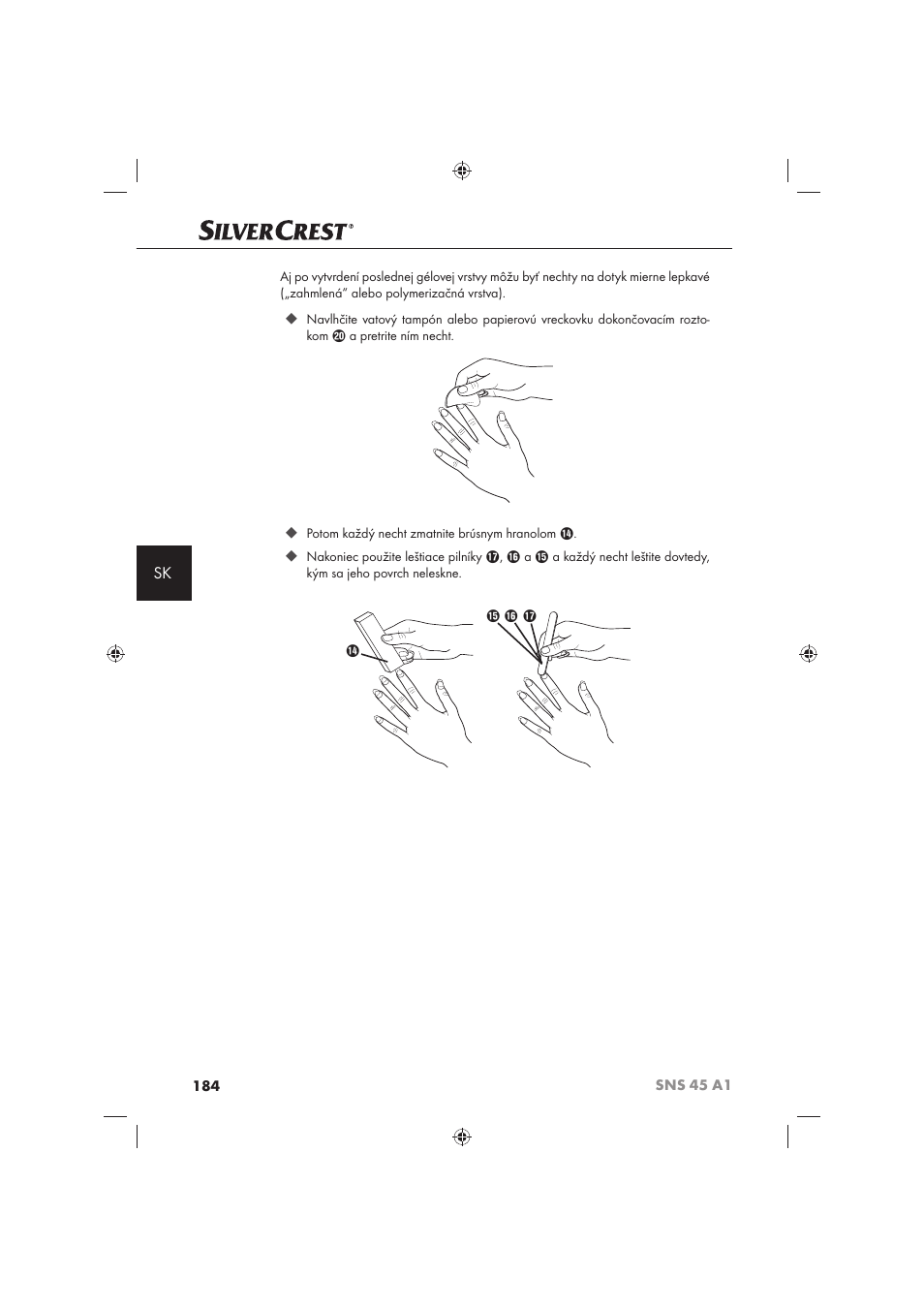 Silvercrest SNS 45 A1 User Manual | Page 184 / 194