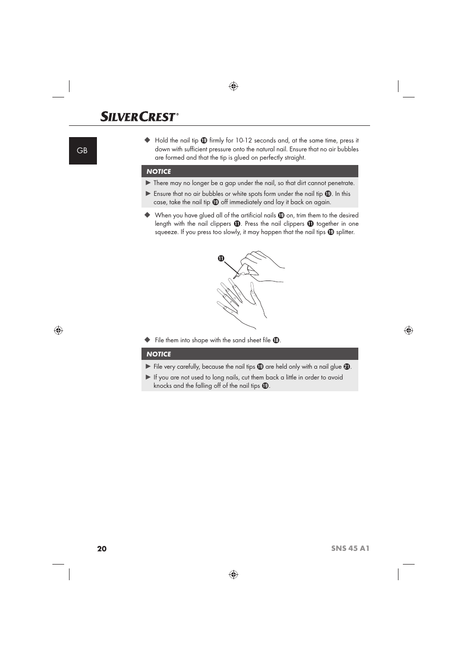 Silvercrest SNS 45 A1 User Manual | Page 20 / 194