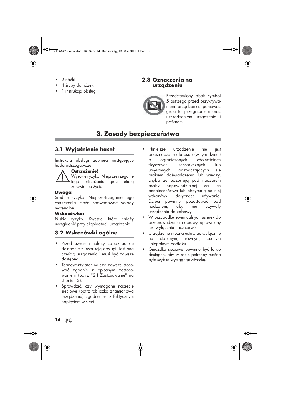 Zasady bezpieczeństwa | Silvercrest SKT 2300 A1 User Manual | Page 16 / 82