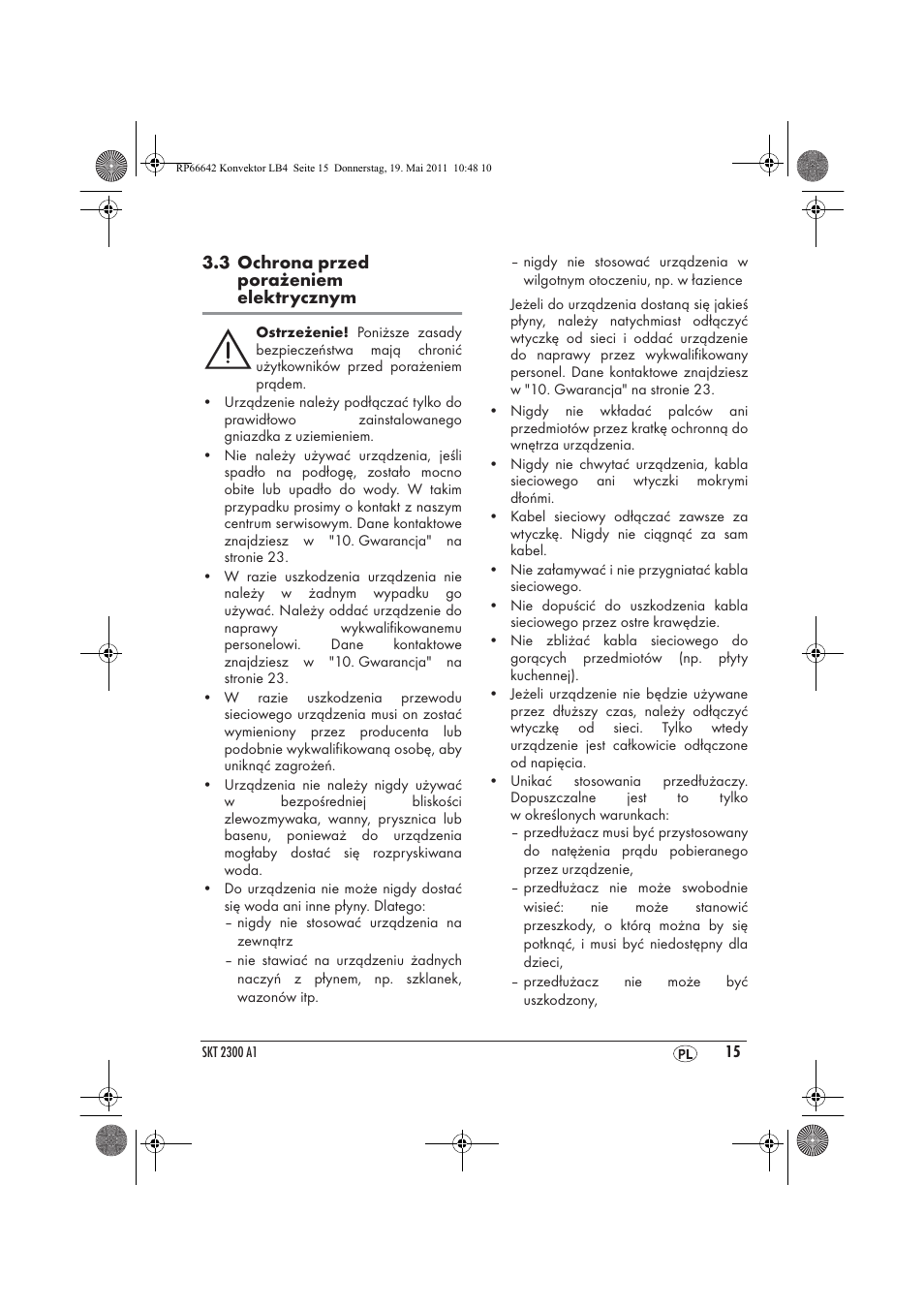 Silvercrest SKT 2300 A1 User Manual | Page 17 / 82