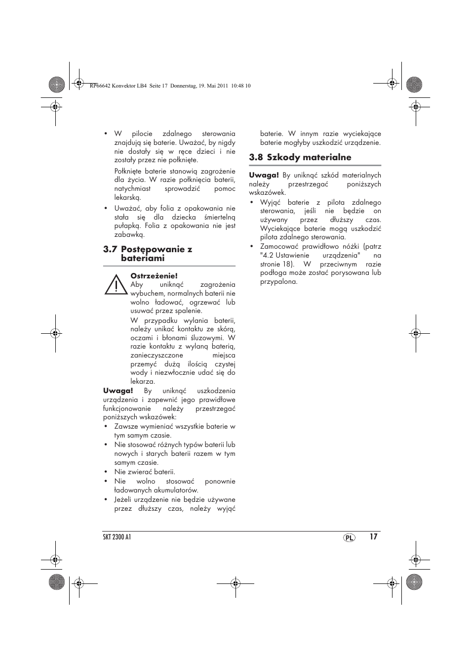 Silvercrest SKT 2300 A1 User Manual | Page 19 / 82