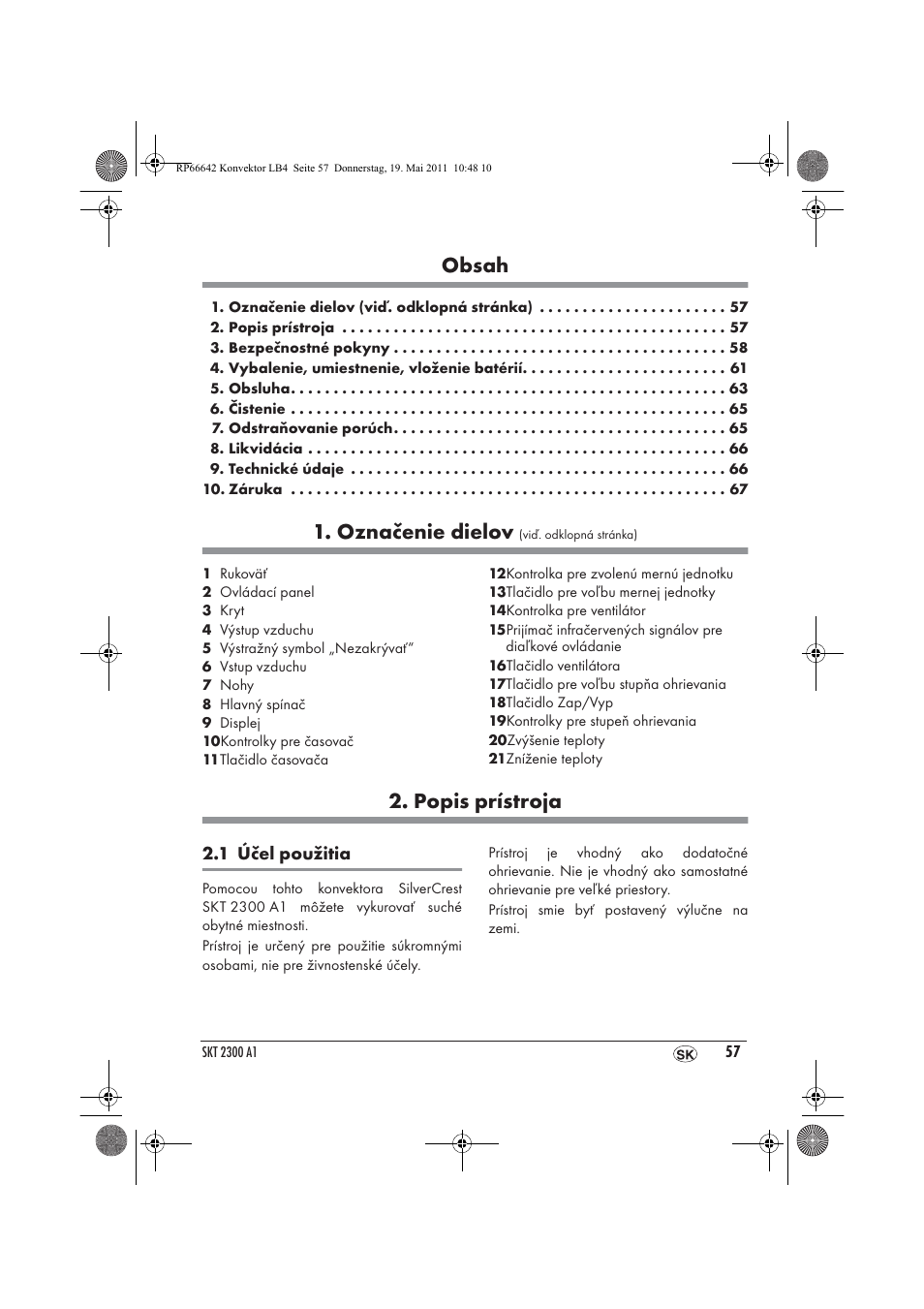 Silvercrest SKT 2300 A1 User Manual | Page 59 / 82