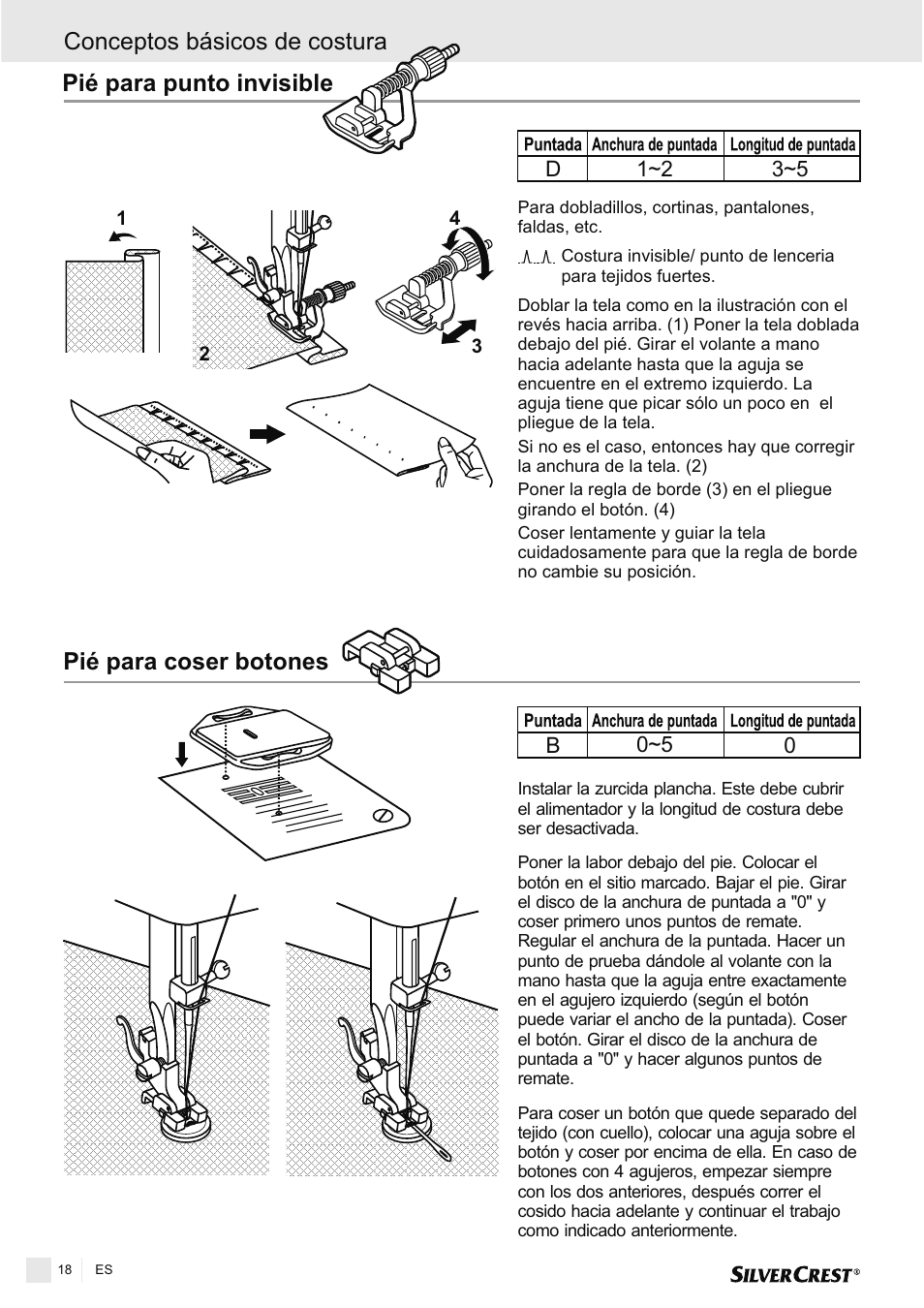 Pié para punto invisible | Silvercrest SNMD 33 A1 User Manual | Page 18 / 94