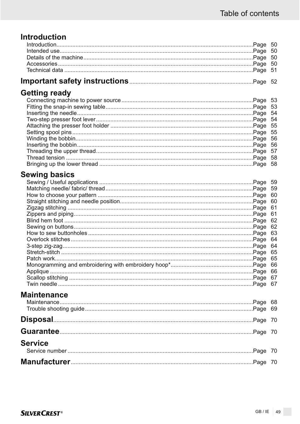 Silvercrest SNMD 33 A1 User Manual | Page 49 / 94