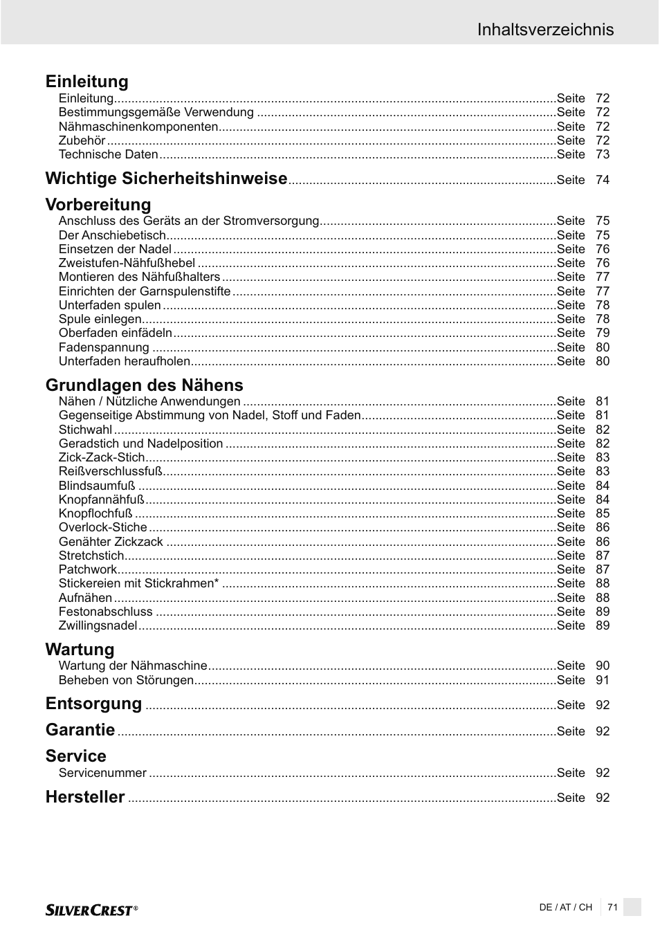 Silvercrest SNMD 33 A1 User Manual | Page 71 / 94