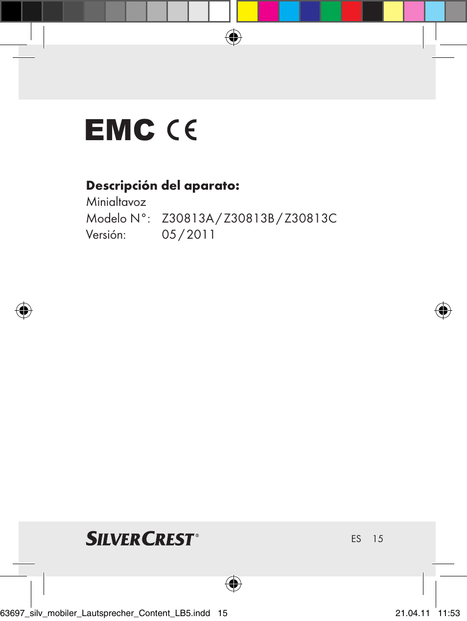 Silvercrest Z30813 User Manual | Page 13 / 58
