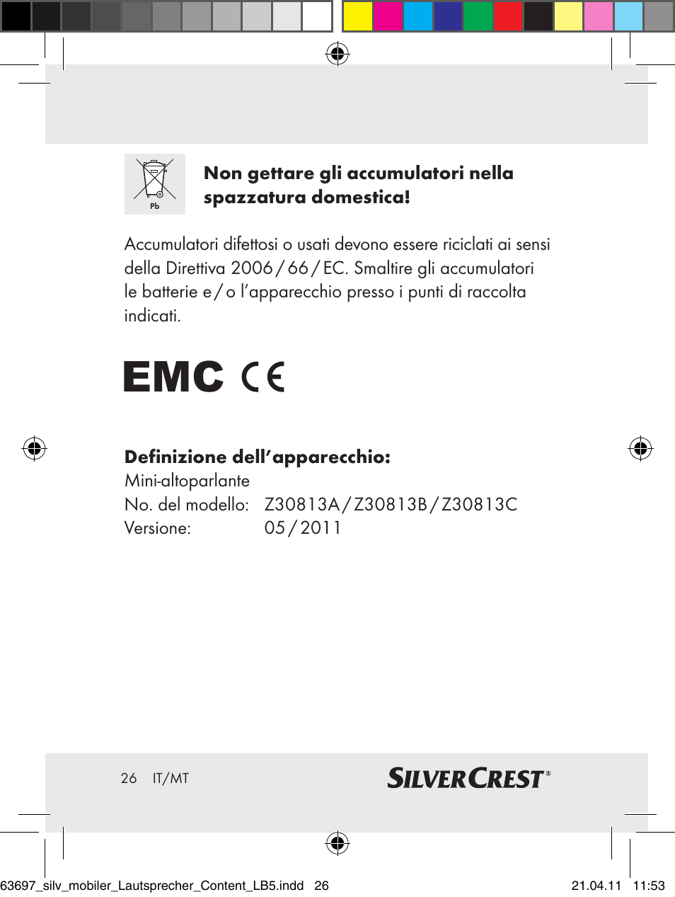 Silvercrest Z30813 User Manual | Page 24 / 58
