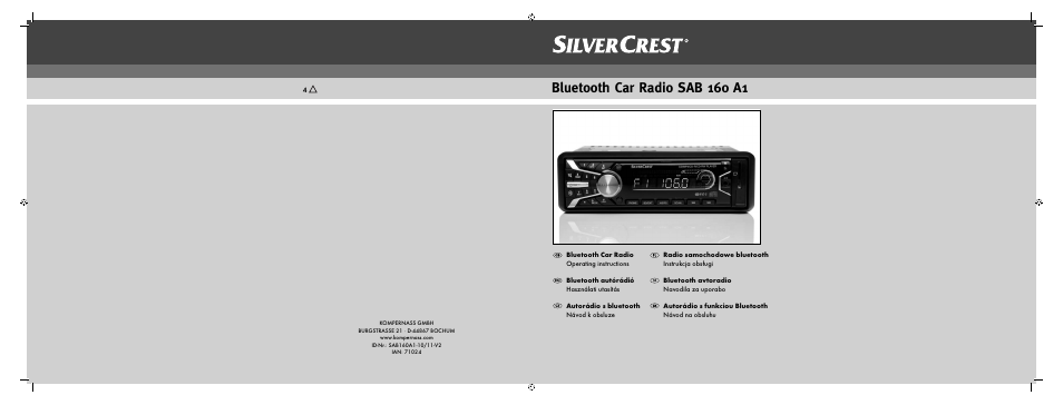 Silvercrest SAB 160 A1 User Manual | 242 pages