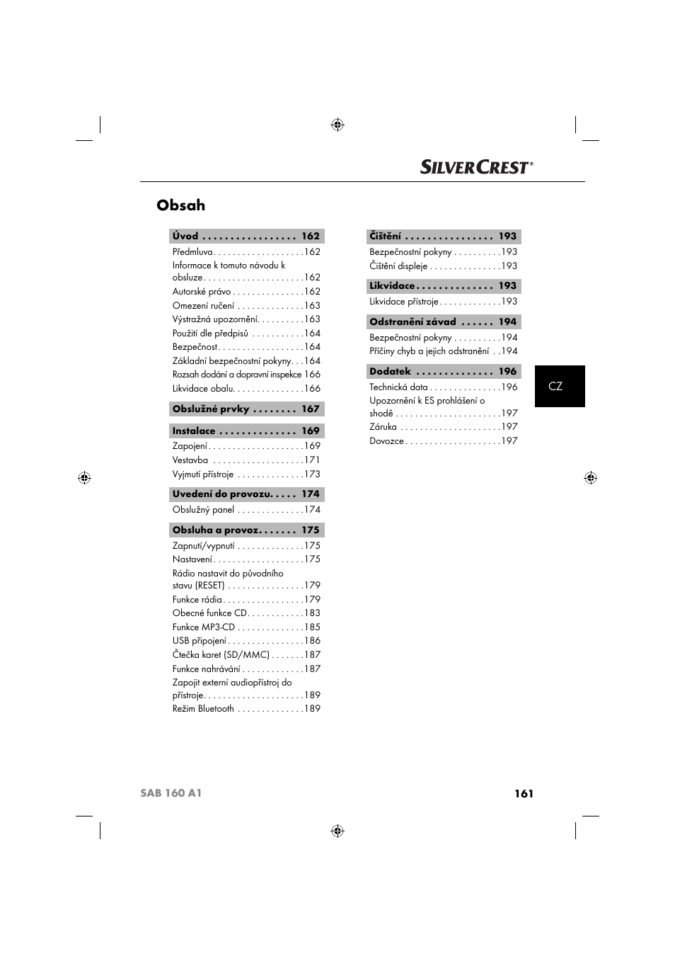 Silvercrest SAB 160 A1 User Manual | Page 163 / 242