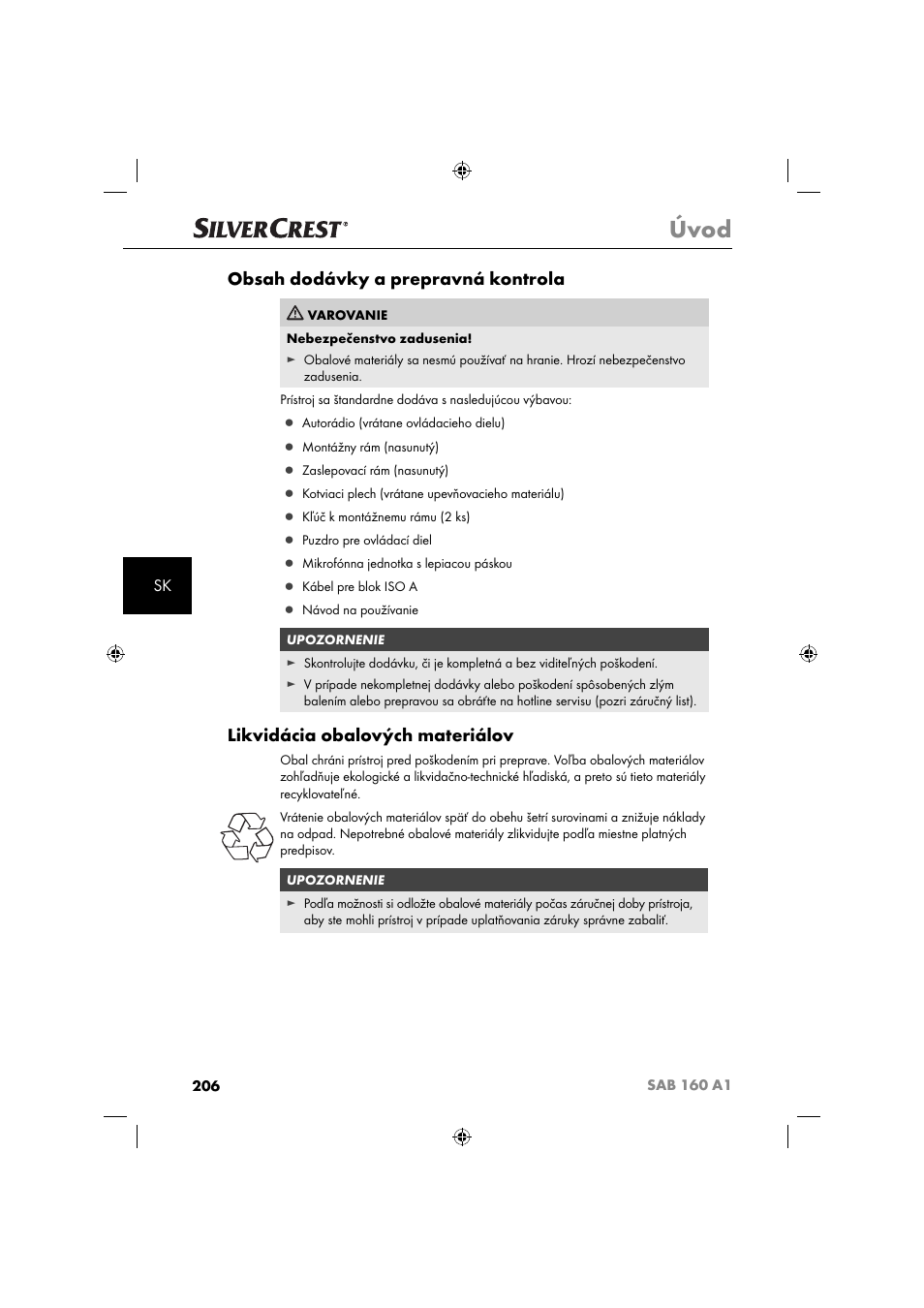 Silvercrest SAB 160 A1 User Manual | Page 208 / 242