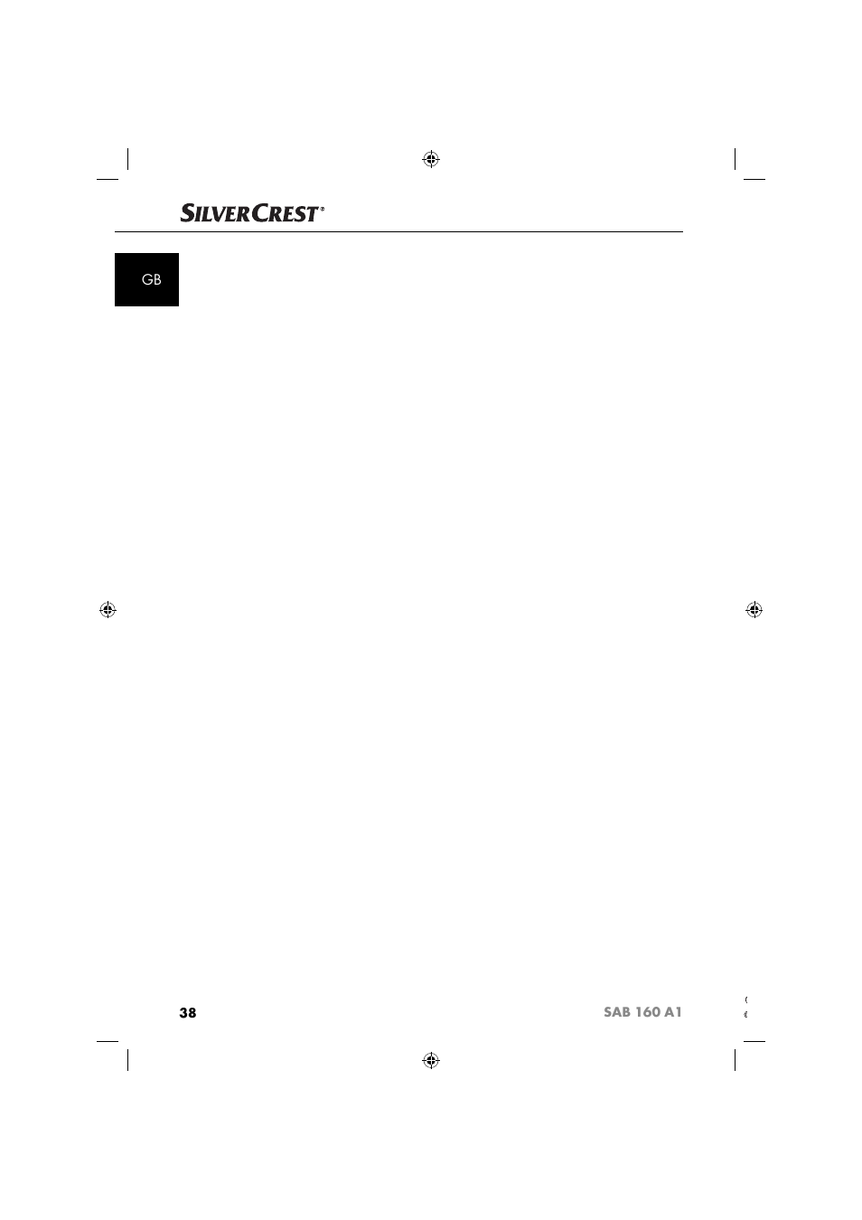 Sab 160 a1 | Silvercrest SAB 160 A1 User Manual | Page 40 / 242