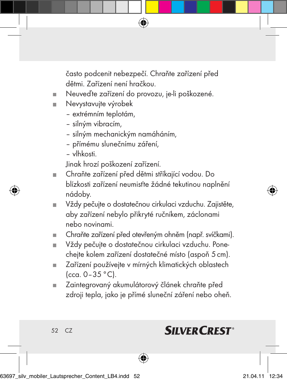 Silvercrest Z30813 User Manual | Page 50 / 77