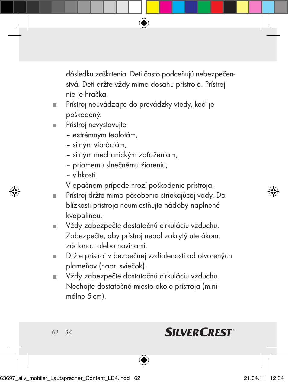 Silvercrest Z30813 User Manual | Page 60 / 77