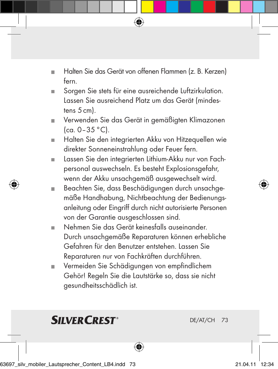 Silvercrest Z30813 User Manual | Page 71 / 77