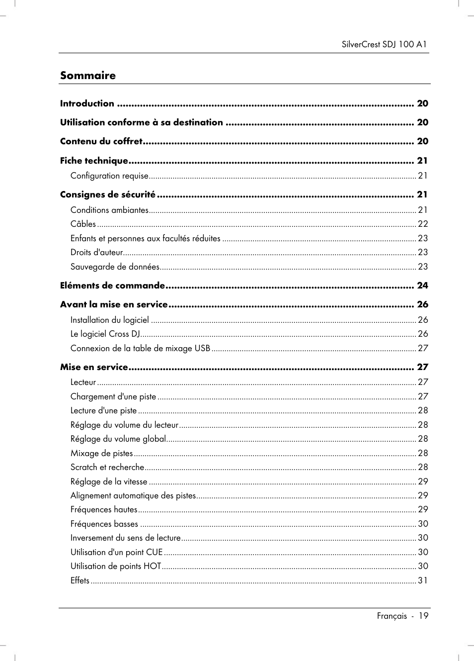 Silvercrest SDJ 100 A1 User Manual | Page 21 / 90