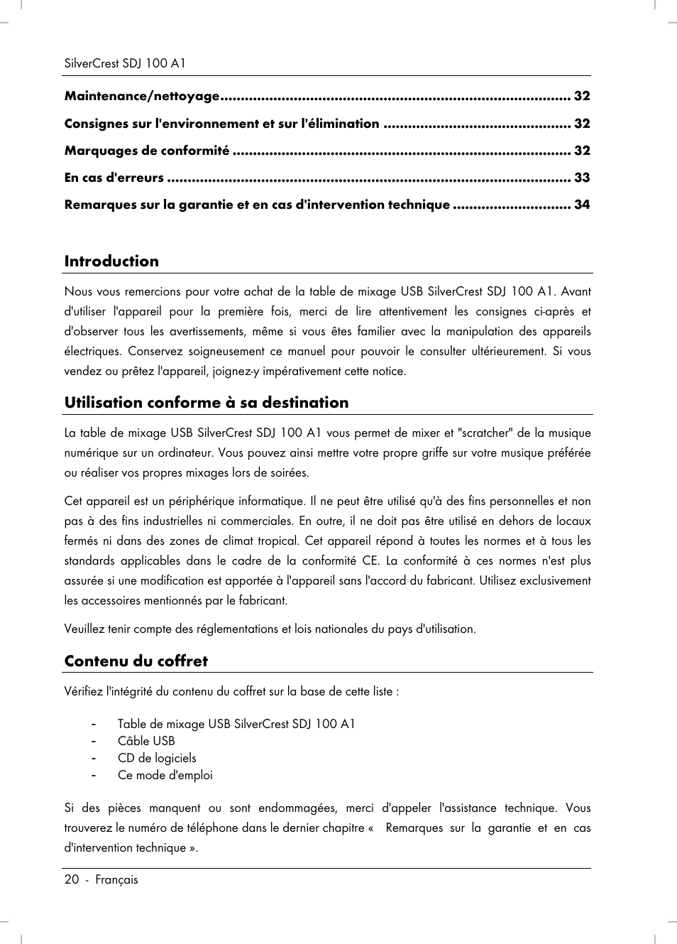 Silvercrest SDJ 100 A1 User Manual | Page 22 / 90