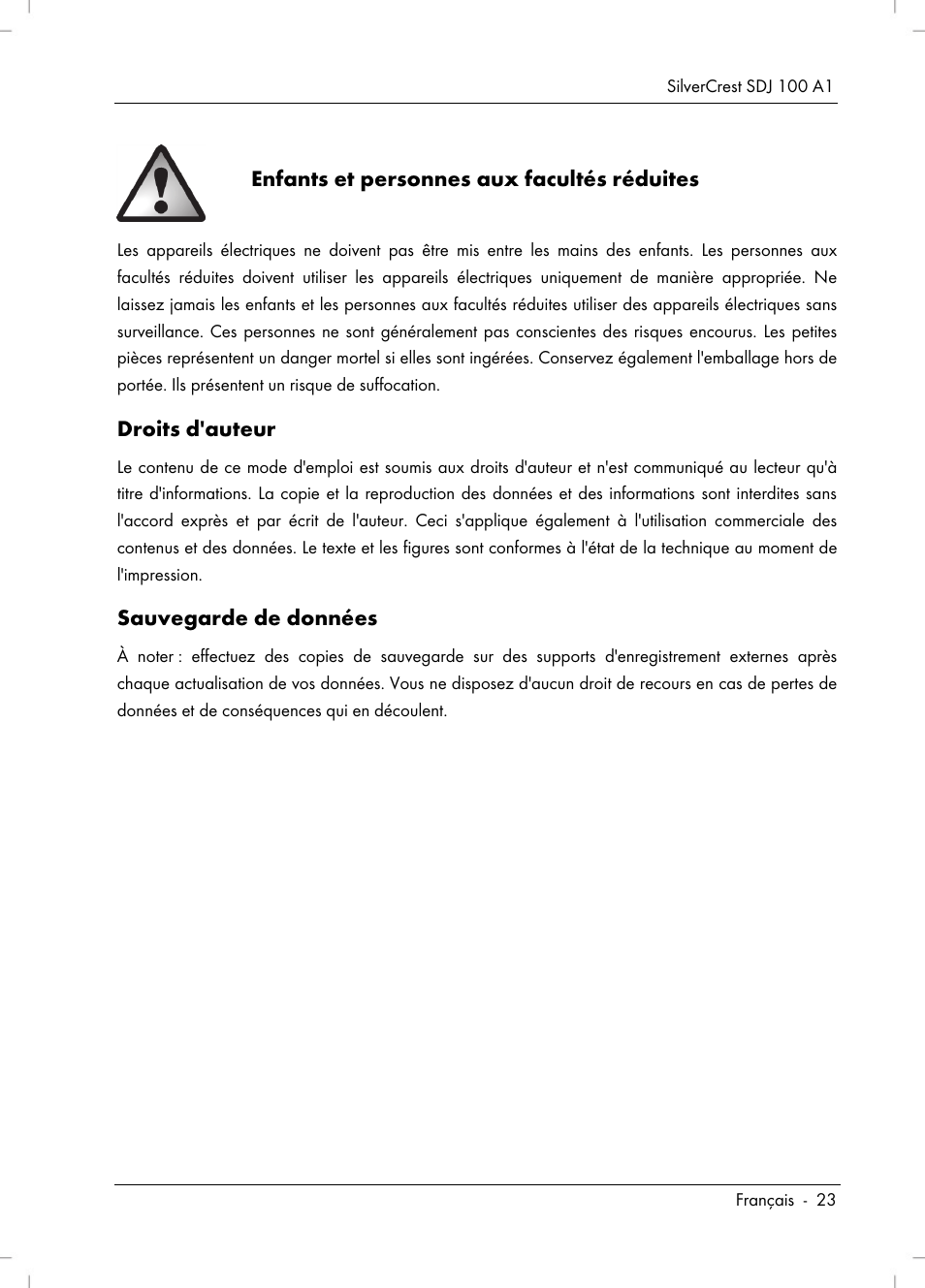 Silvercrest SDJ 100 A1 User Manual | Page 25 / 90