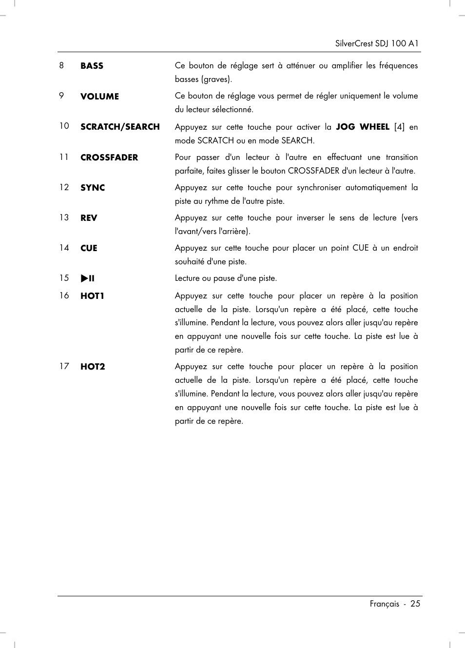 Silvercrest SDJ 100 A1 User Manual | Page 27 / 90