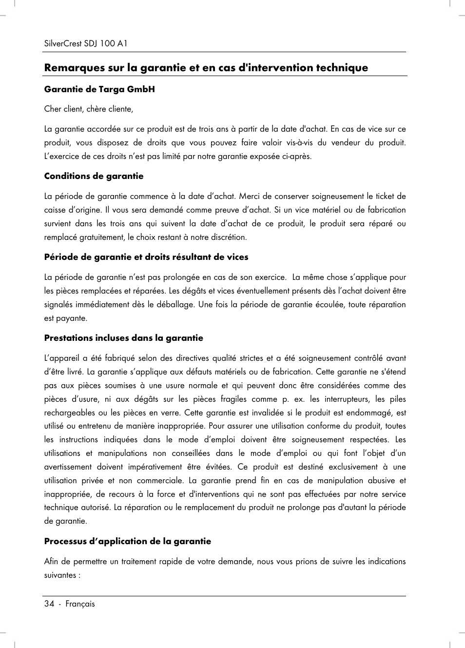Silvercrest SDJ 100 A1 User Manual | Page 36 / 90