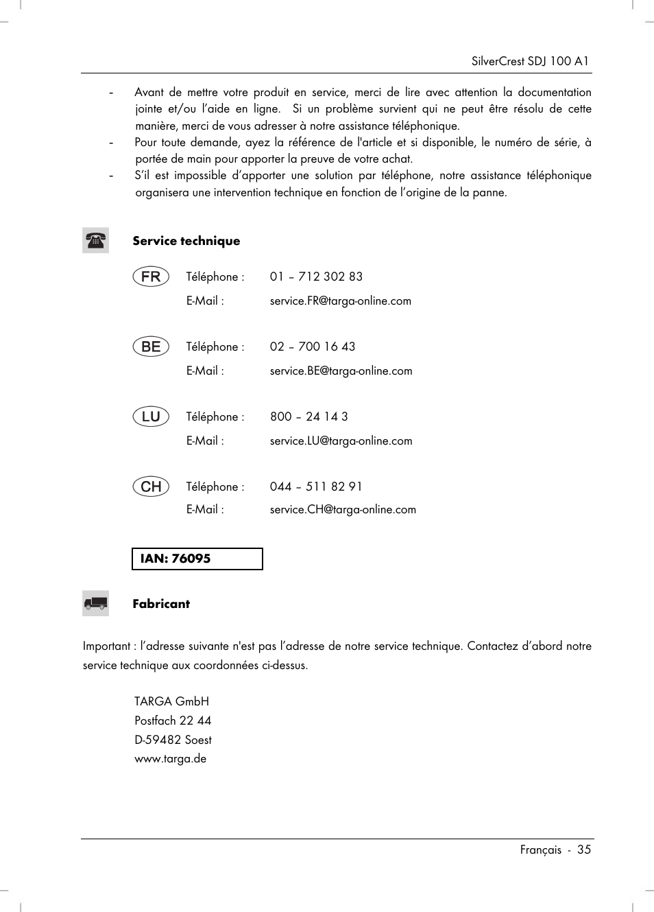 Silvercrest SDJ 100 A1 User Manual | Page 37 / 90
