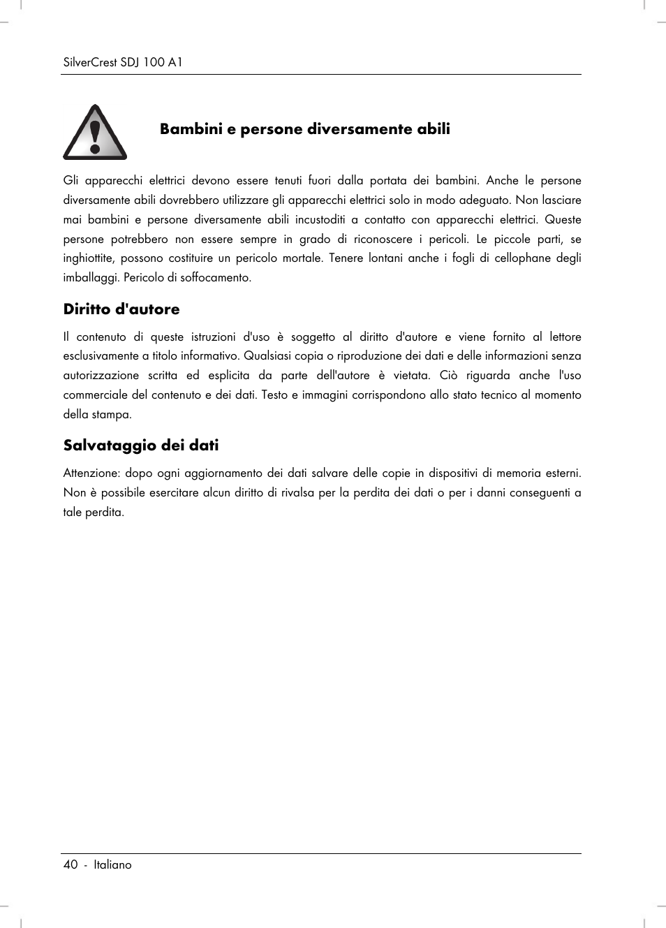 Silvercrest SDJ 100 A1 User Manual | Page 42 / 90